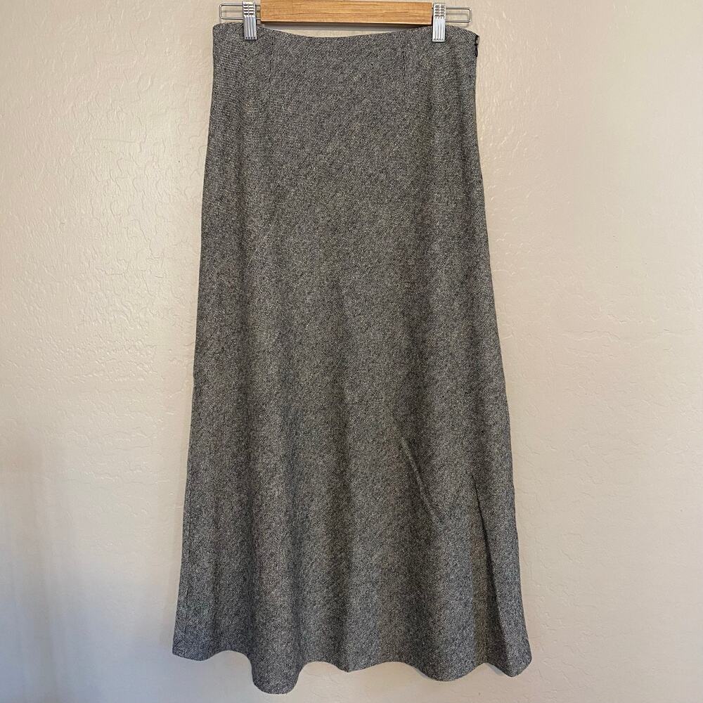 Vintage Chadwicks Tweed Wool Blend Maxi Skirt Womens Sz 6 Academia